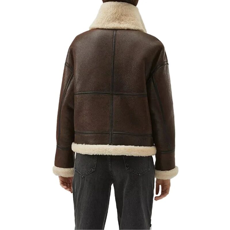 Womenâ€™s Brown B3 Sheepskin Aviator Jacket