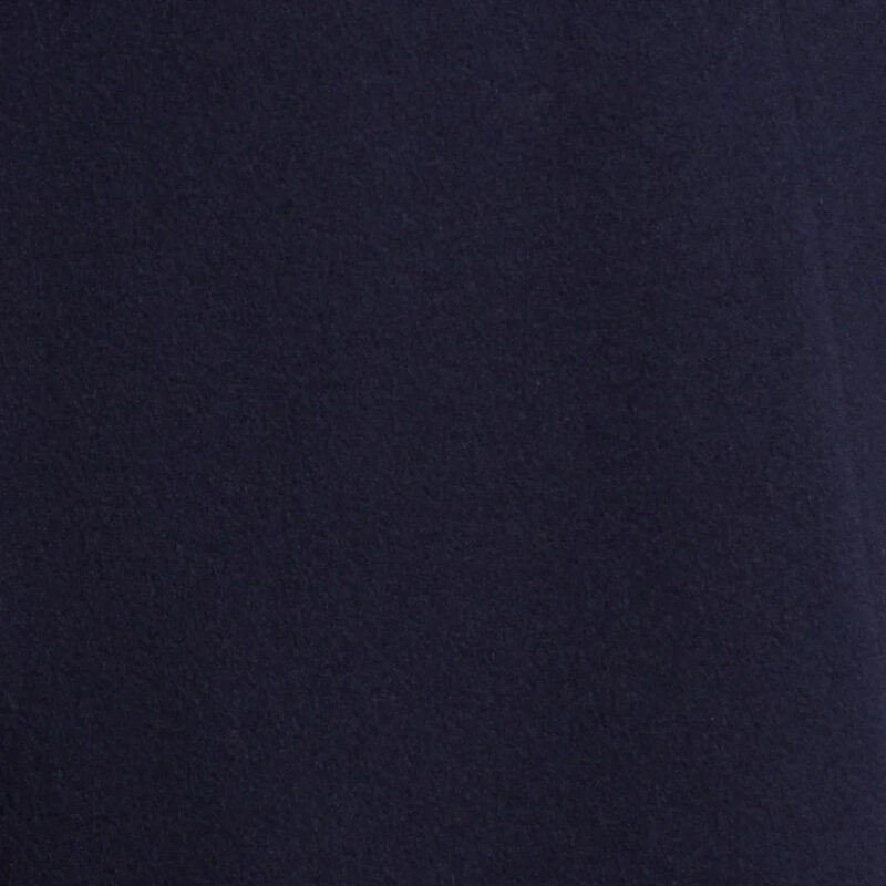 Women's Classic Dark Blue Double-Breasted Wool Trench Coat