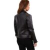Womenâ€™s Motorcycle Black Quilted Spears Leather Biker Jacket