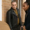 Yul Vazquez Will Trent S03 Sheriff Caleb Roussard Black Leather Jack