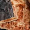 Brown Leather Shearling Jacket For Menâ€™s