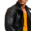 Men's Bones and Skull Leather Jacket