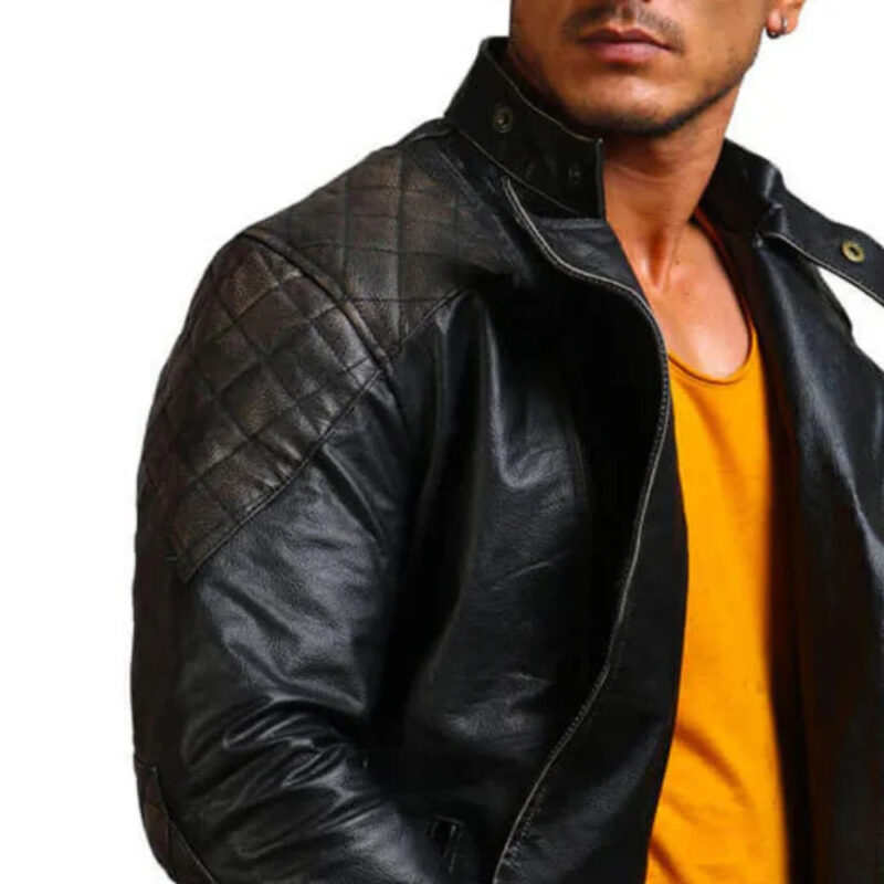 Men's Bones and Skull Leather Jacket