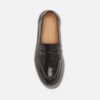 Black Leather Penny Loafers