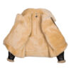 Mens USAAF Type B-3 Bomber Aviator Pilot Sheep Leather Flight Jacket