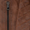 Vintage Brown Leather Jacket Womens