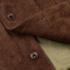 James  Men's Shirt Collar Dark Suede Leather Trucker Jacket