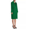Women's Green Long Wool Coat