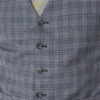 Light Grey Tweed 3 Piece Suit Mens