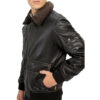 Menâ€™s Fur Collar B3 RAF Sheepskin Shearling Jacket