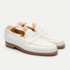 Penny Mens White Loafers