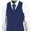 Men's Caleb Blue 3 Piece Suit For Formal Gathering Or Wedding