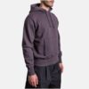 Mens Purple Fleece Hoodie
