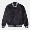 Black Shaka Wear Bomber Varsity Jacket
