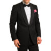 Black 2 Piece Dinner Suit with Shawl Collar