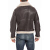 Sheepskin B3 Raf Men's Fur Shearling Bomber Brown Jacket
