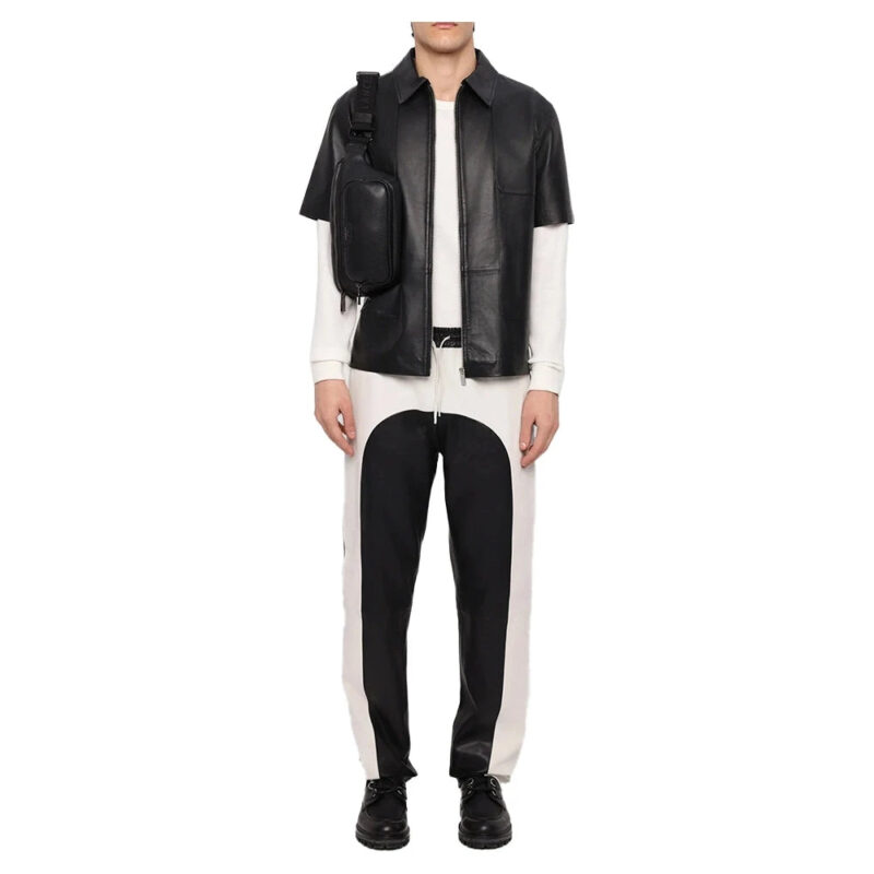 Lightweight Half Sleeves Black Mens Shirt