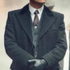 Thomas Shelby Peaky Blinder Men's Black 1920's Wool Coat