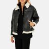 RAF Aviator Flying Pilot Womenâ€™s Black Leather Jacket