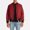 Red MA-1 Designer Bomber Mens Jacket