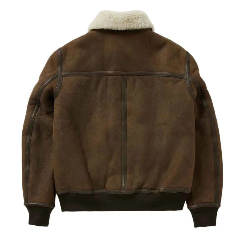 B3 RAF Aviator Flying Pilot Menâ€™s Brown Jacket