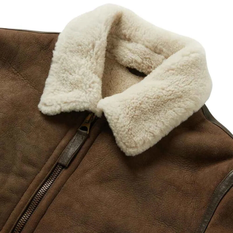 B3 RAF Aviator Flying Pilot Menâ€™s Brown Jacket