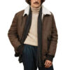 B3 RAF Aviator Flying Pilot Menâ€™s Brown Jacket