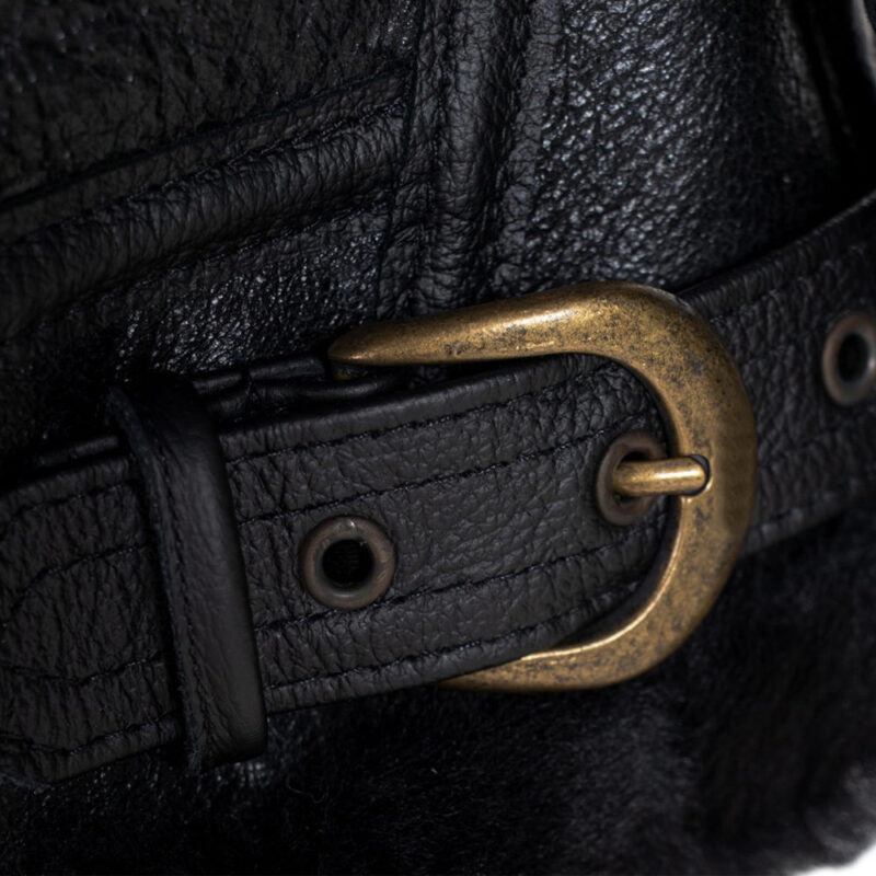 Menâ€™s Sheepskin B-3 Leather Bomber Jacket