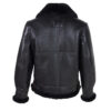 Menâ€™s Sheepskin B-3 Leather Bomber Jacket
