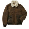 B3 RAF Aviator Flying Pilot Menâ€™s Brown Jacket