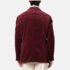Velvet Single Breasted Maroon Blazer For Mens