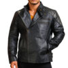 Men's Asymmetrical Bones and Skull Jacket