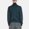 Mens Teal Green Bomber Suede Jacket