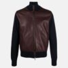 turtle-neck-maroon-bomber-jacket-for-mens
