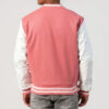 Pink Letterman Jacket Mens