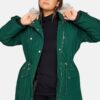 women-forest-green-fur-trim-hooded-parka-coat