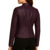 Women Slim Fit Biker Leather Jacket