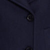 Womens Double Breasted Navy Blue Wool Blend Coat