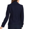 Womens Double Breasted Navy Blue Wool Blend Coat