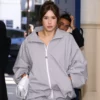 AdeleExarchopoulos Paris Fashion Week 2025 Grey Jacket