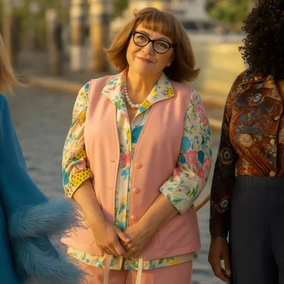 Ann Holiday Palm Royale Vest