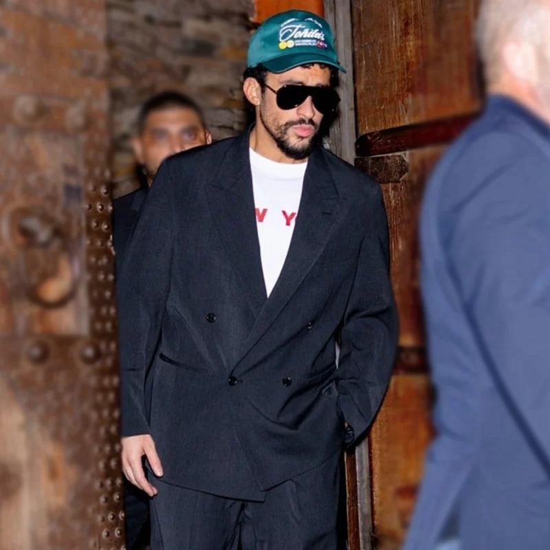 Bad Bunny SNL After Party 2025 Black Blazer