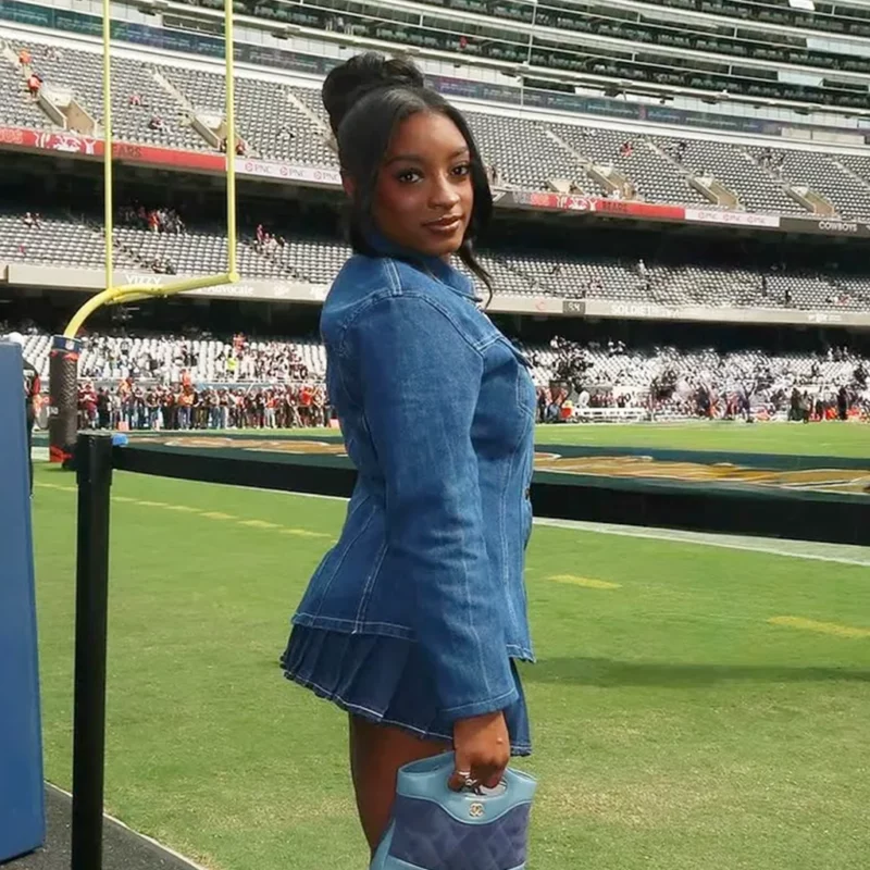 Biles Game Day Denim Jacket
