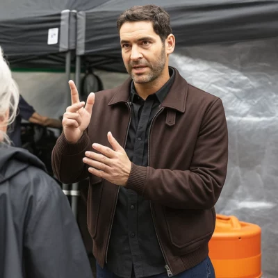 CIA Tom Ellis Brown Jacket