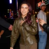 Camila Mendes NYC 2025 Leather Jacket