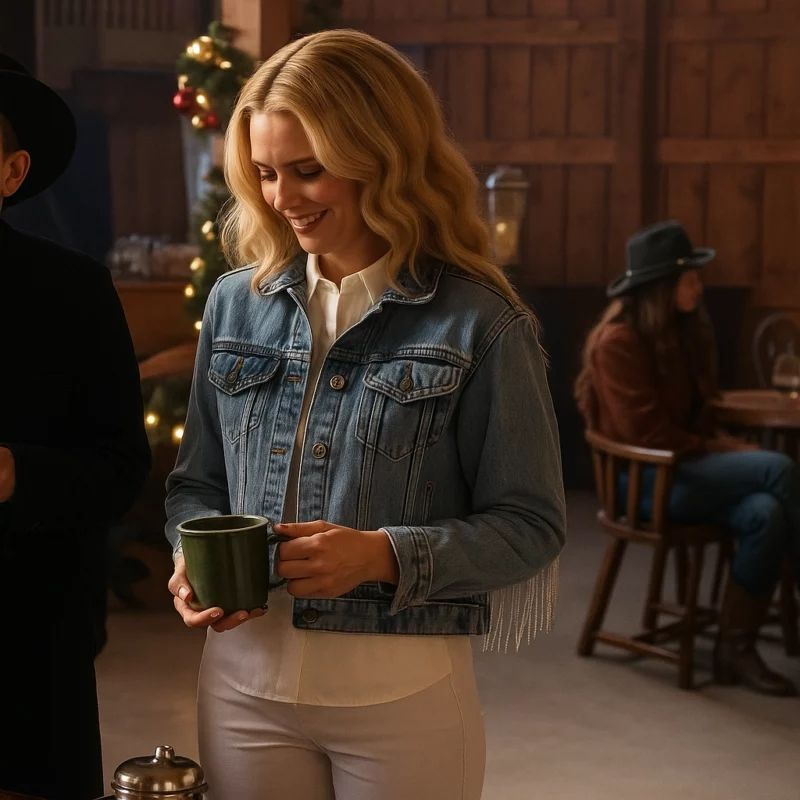 Fiona Gubelmann A Royal Christmas Denim Jacket