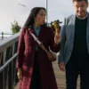 Haunted Harmony Mysteries Buried At C Tamera Mowry Plaid Coat
