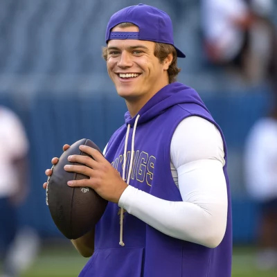 J.J. McCarthy Vikings Sleeveless Hoodie