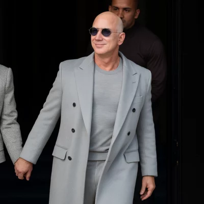 Jeff Bezos Paris Fashion Week Coat