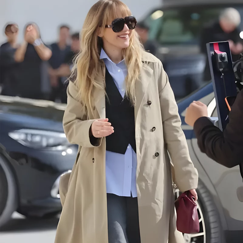 Jennifer Lawrence Fashion Week Coat